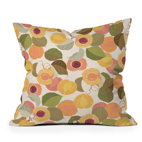Iveta Abolina Georgia Peach I Outdoor Throw Pillow