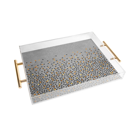 Iveta Abolina Gray Splash Acrylic Tray