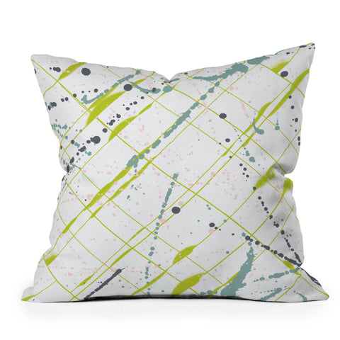 Iveta Abolina Green Thursday Outdoor Throw Pillow