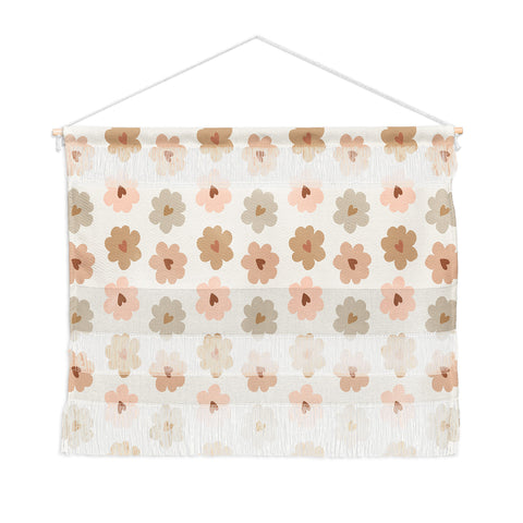 Iveta Abolina Heart Daisies Cream Wall Hanging Landscape