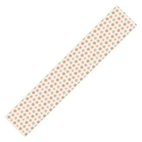Iveta Abolina Heart Daisies Cream Table Runner