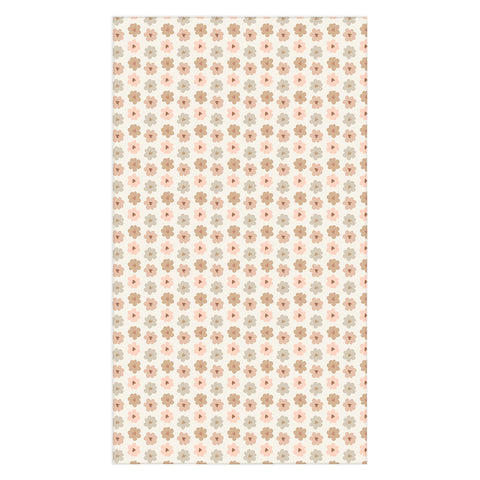 Iveta Abolina Heart Daisies Cream Tablecloth