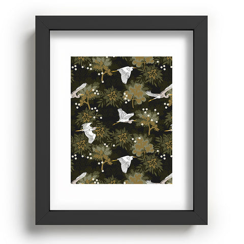 Iveta Abolina Herons over Jungle Recessed Framing Rectangle