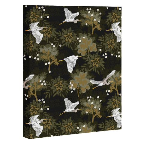 Iveta Abolina Herons over Jungle Art Canvas
