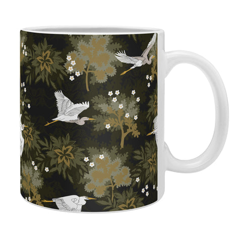 Iveta Abolina Herons over Jungle Coffee Mug