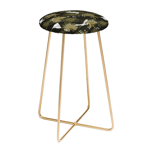 Iveta Abolina Herons over Jungle Counter Stool