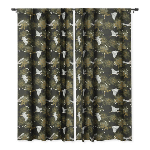 Iveta Abolina Herons over Jungle Blackout Window Curtain