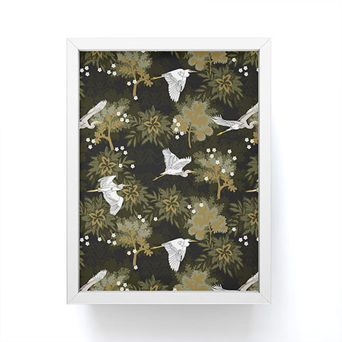Iveta Abolina Herons over Jungle Framed Mini Art Print