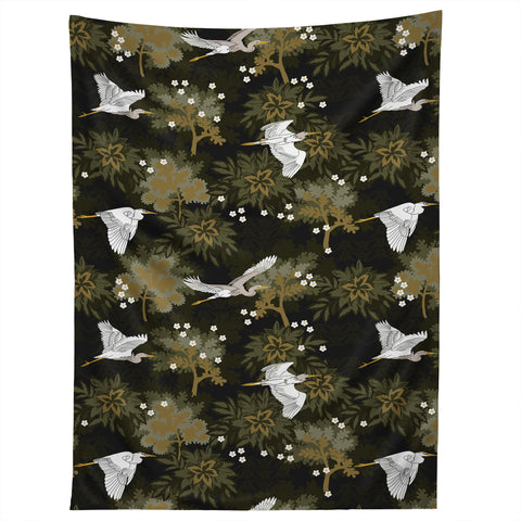 Iveta Abolina Herons over Jungle Tapestry