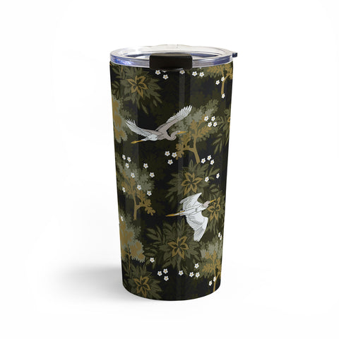 Iveta Abolina Herons over Jungle Travel Mug