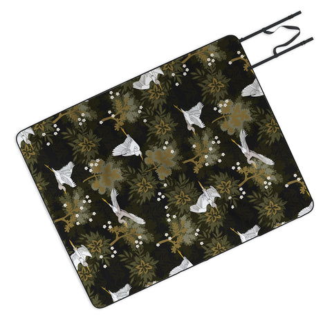 Iveta Abolina Herons over Jungle Picnic Blanket