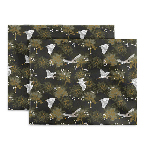 Iveta Abolina Herons over Jungle Placemat