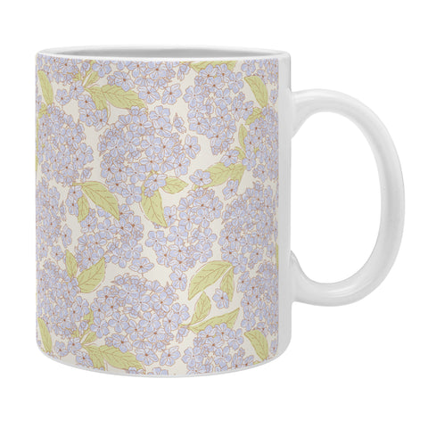 Iveta Abolina Hydrangeas Cream Coffee Mug