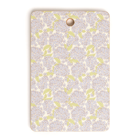 Iveta Abolina Hydrangeas Cream Cutting Board Rectangle