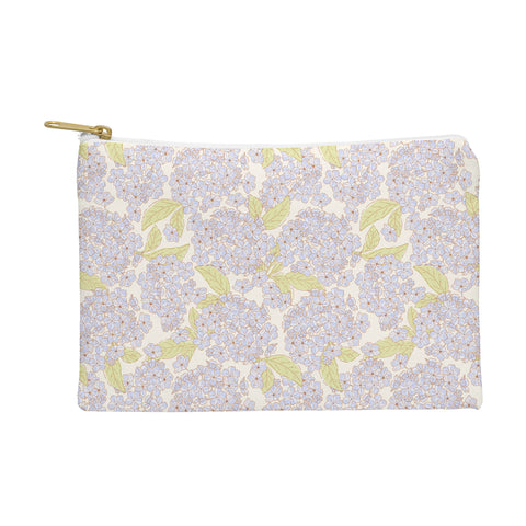 Iveta Abolina Hydrangeas Cream Pouch