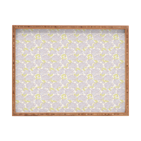 Iveta Abolina Hydrangeas Cream Rectangular Tray