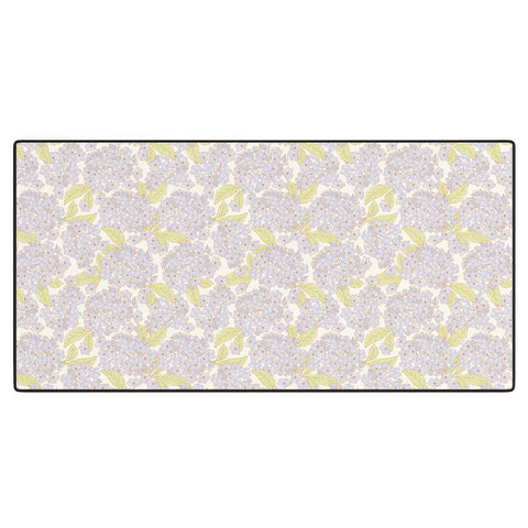 Iveta Abolina Hydrangeas Cream Desk Mat