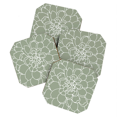 Iveta Abolina Iceland Frost Green Coaster Set