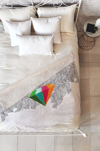 Iveta Abolina January Fleece Throw Blanket