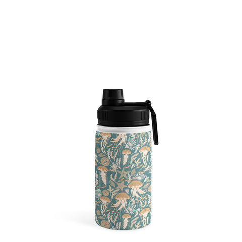 Iveta Abolina Jelly Fish Teal Water Bottle