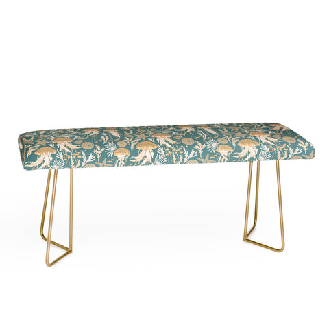 Iveta Abolina Jelly Fish Teal Bench
