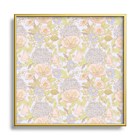 Iveta Abolina June Garden Square Metal Framed Art Print