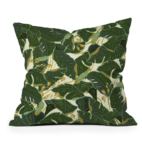 Iveta Abolina Jungle Polka Outdoor Throw Pillow