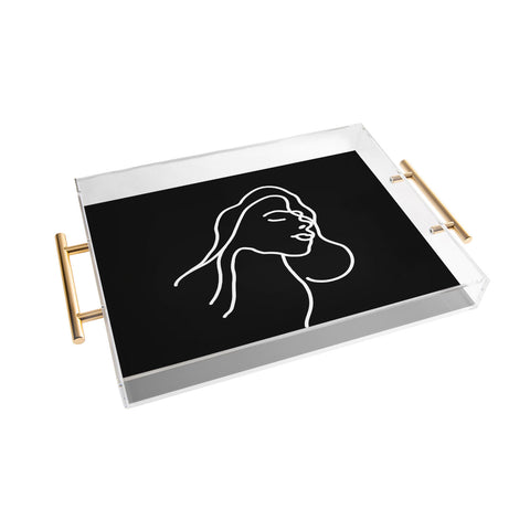 Iveta Abolina Lady Coco I Acrylic Tray