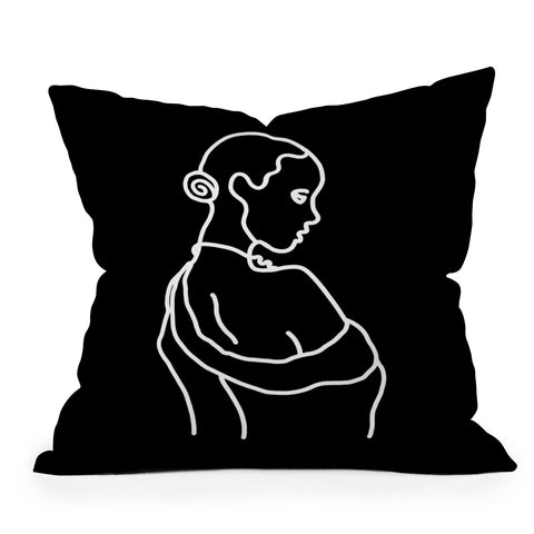 Iveta Abolina Lady Coco III Outdoor Throw Pillow
