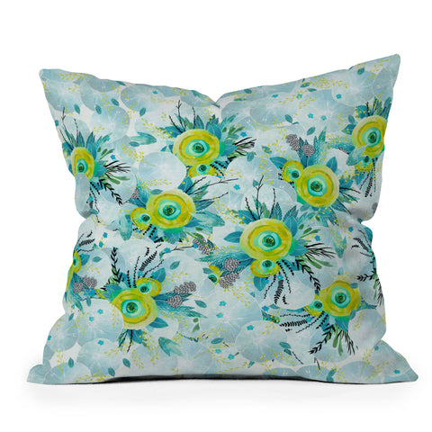 Iveta Abolina Lagoon Breeze Outdoor Throw Pillow