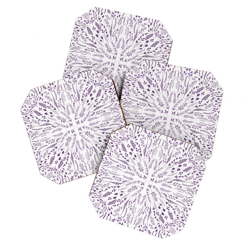 Iveta Abolina Lavender Maze Coaster Set
