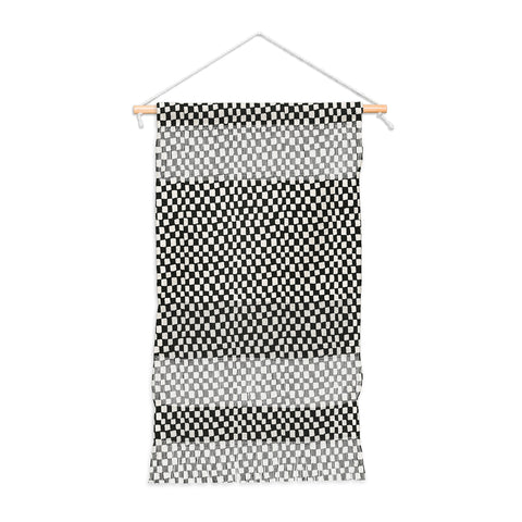Iveta Abolina Lazy Checker Coal Black Wall Hanging Portrait