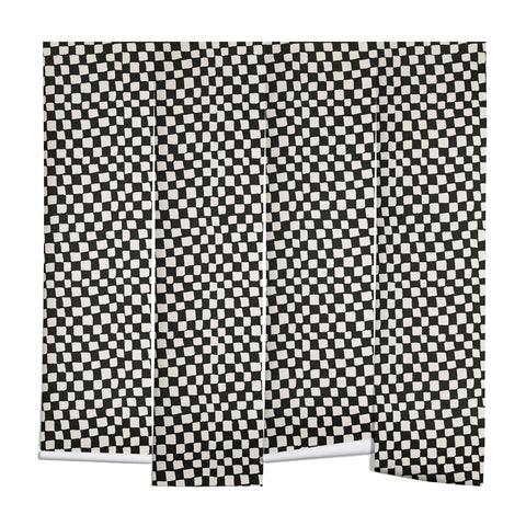 Iveta Abolina Lazy Checker Coal Black Wall Mural