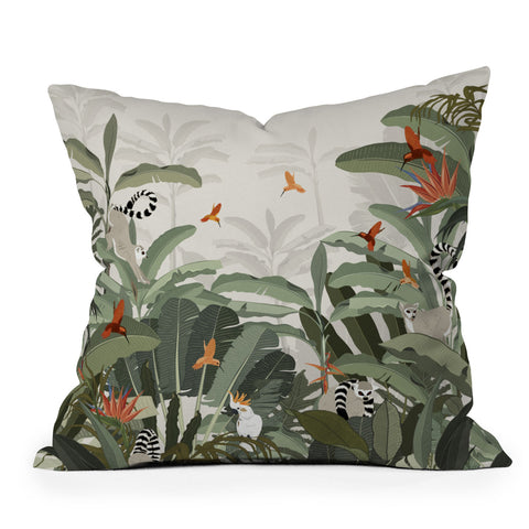 Iveta Abolina Madagascar Palm Outdoor Throw Pillow