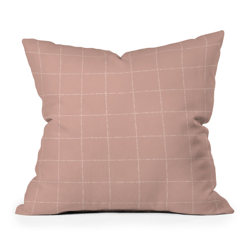 Iveta Abolina Marielle Mauve Outdoor Throw Pillow