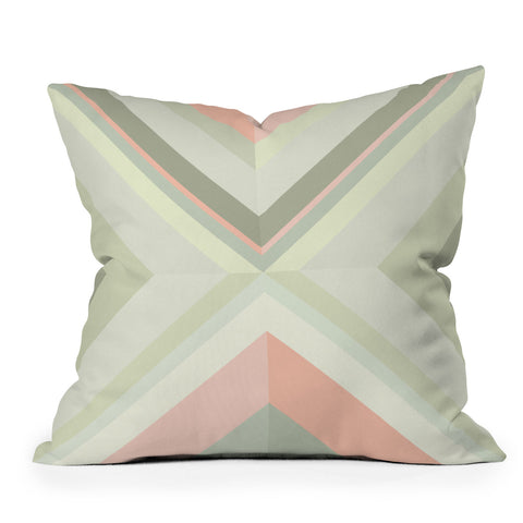 Iveta Abolina Matcha Chevron Outdoor Throw Pillow