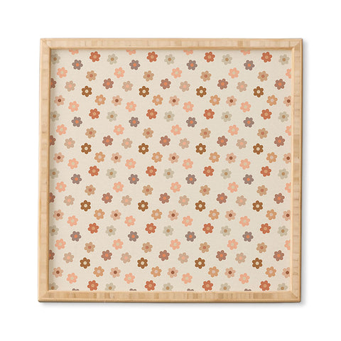 Iveta Abolina Medium Daisies Terracotta Framed Wall Art