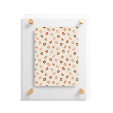 Iveta Abolina Medium Daisies Terracotta Floating Acrylic Print