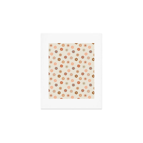 Iveta Abolina Medium Daisies Terracotta Art Print