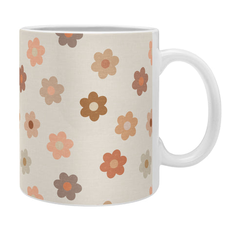 Iveta Abolina Medium Daisies Terracotta Coffee Mug
