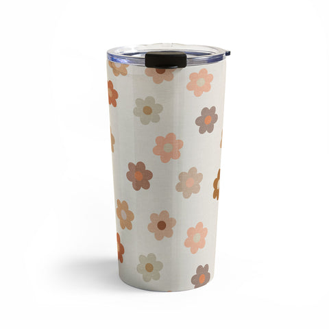 Iveta Abolina Medium Daisies Terracotta Travel Mug