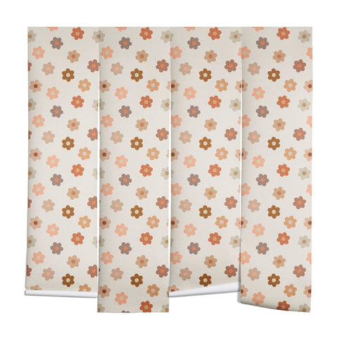 Iveta Abolina Medium Daisies Terracotta Wall Mural