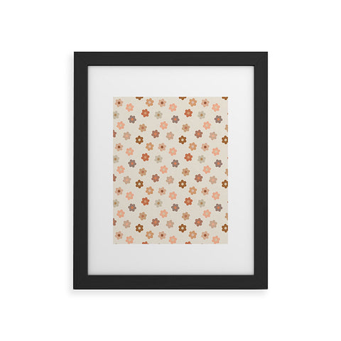 Iveta Abolina Medium Daisies Terracotta Framed Art Print