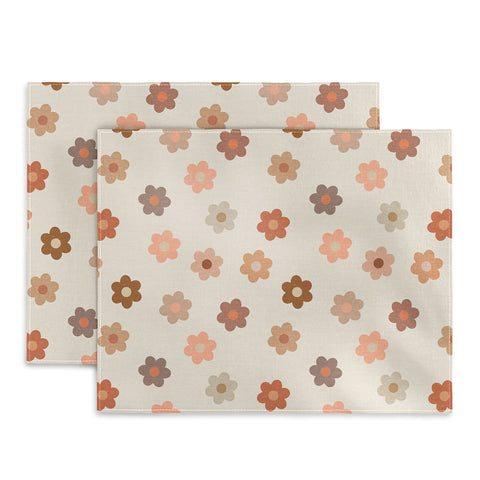 Iveta Abolina Medium Daisies Terracotta Placemat