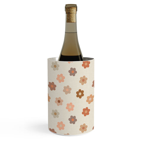 Iveta Abolina Medium Daisies Terracotta Wine Chiller