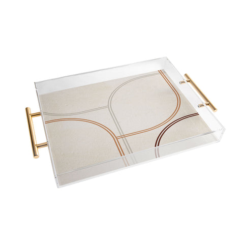 Iveta Abolina Mid Century Line Art II Acrylic Tray