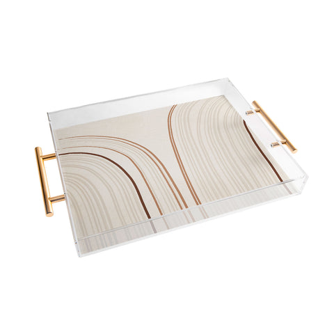 Iveta Abolina Mid Century Line Art IX Acrylic Tray