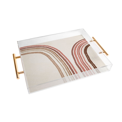 Iveta Abolina Mid Century Line Art VIII Acrylic Tray