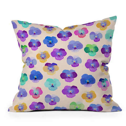 Iveta Abolina Moselle Cream Outdoor Throw Pillow