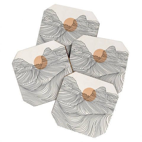 Iveta Abolina Mountain Line Series No 1 Coaster Set
